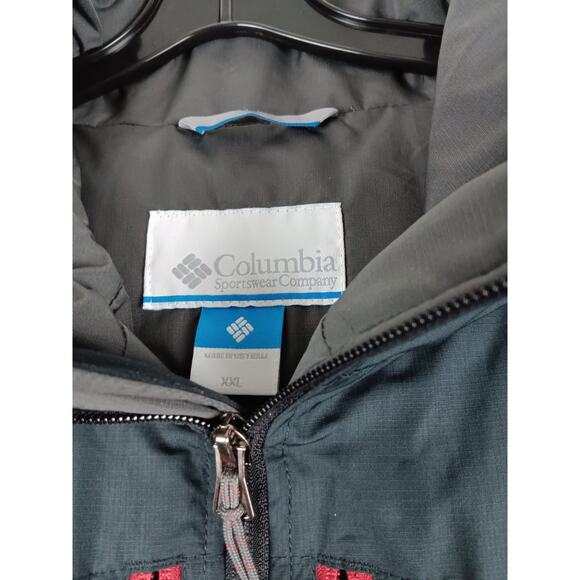 Columbia Omni Shield Jacket Coat Mens XXL Black/Gray Waterproof Outdoors Hooded - Picture 5 of 12